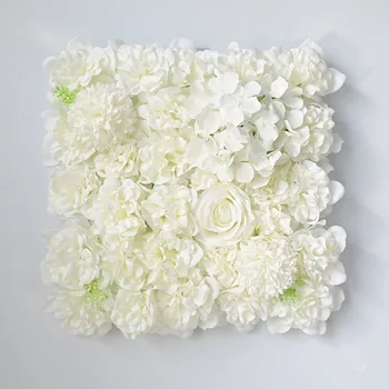 35x35cm Selyem Rózsa 3D-s Hátteret Fal Esküvői Dekoráció Mesterséges Virág Fal Panel lakberendezés Hátterekkel, Baba Zuhany
