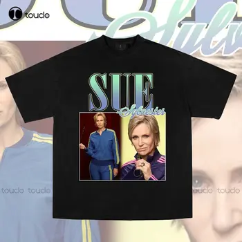 Sue Sylvester Póló Tervezés Mens Tshirts Egyéni Aldult Tini Unisex Digitális Nyomtatás Póló, Vicces Művészeti Streetwear Rajzfilm Tee